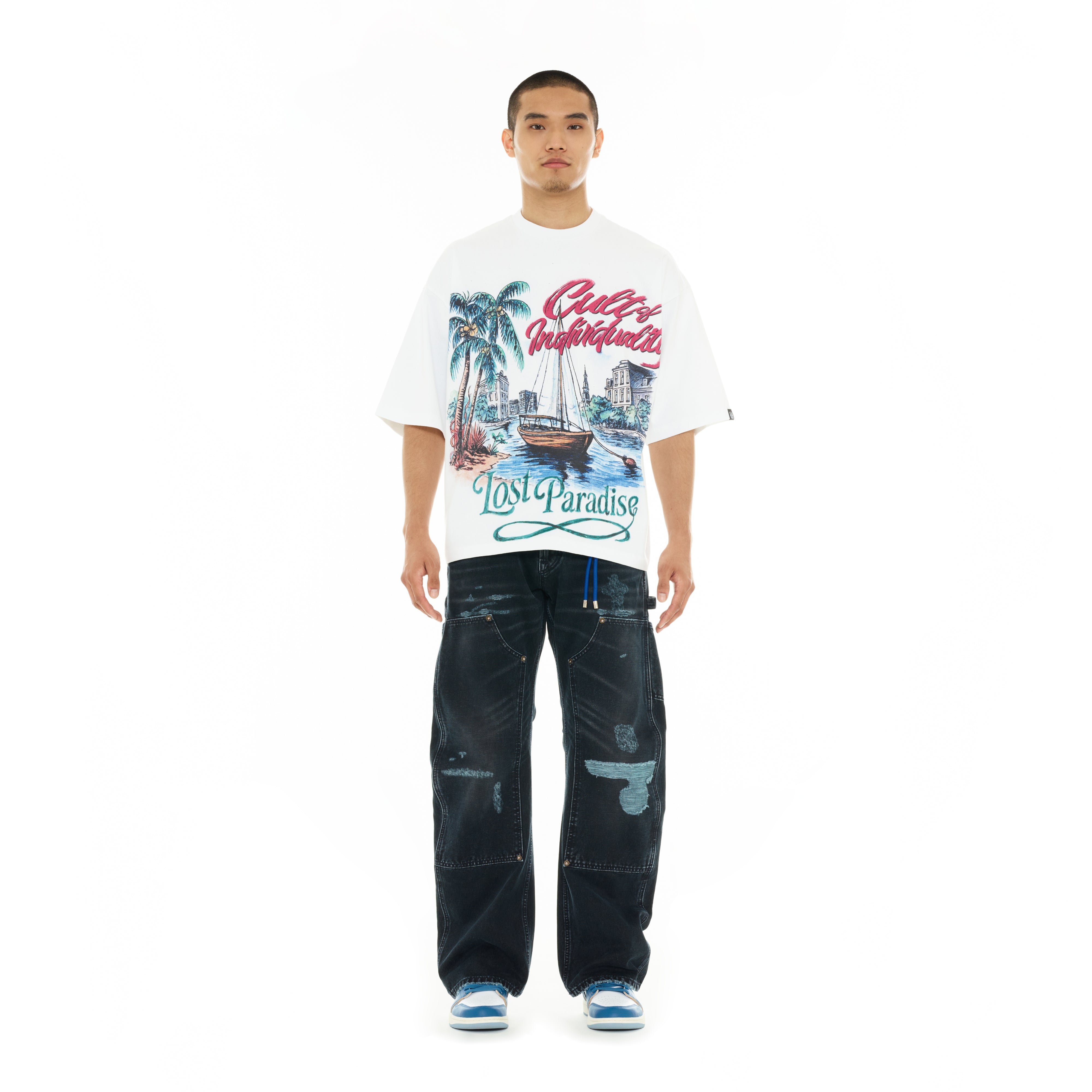 Cult's Grunge Carpenter Jeans in Vintage Navy