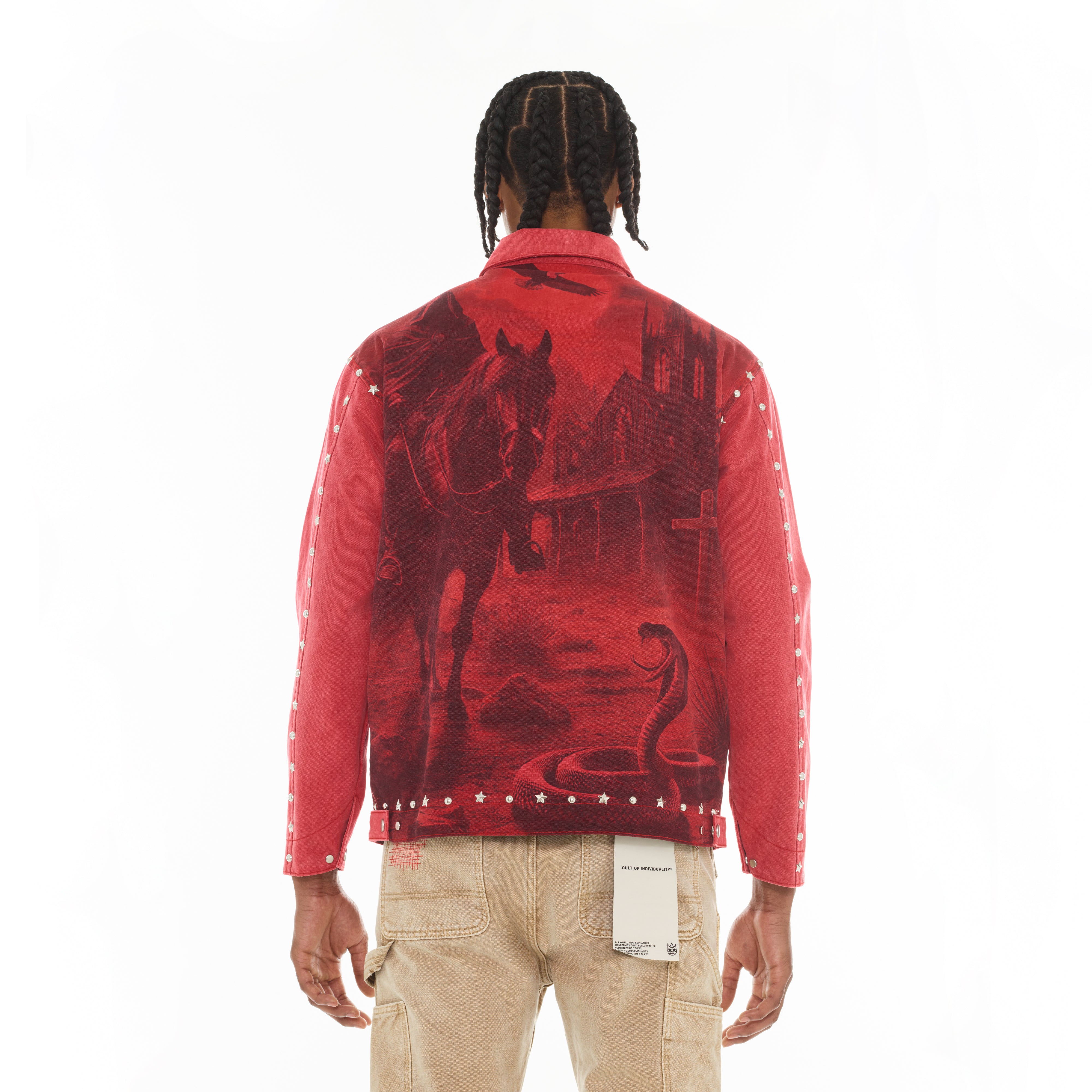 Cult's Canvas Workwear Jacket - Vintage Red Canvas