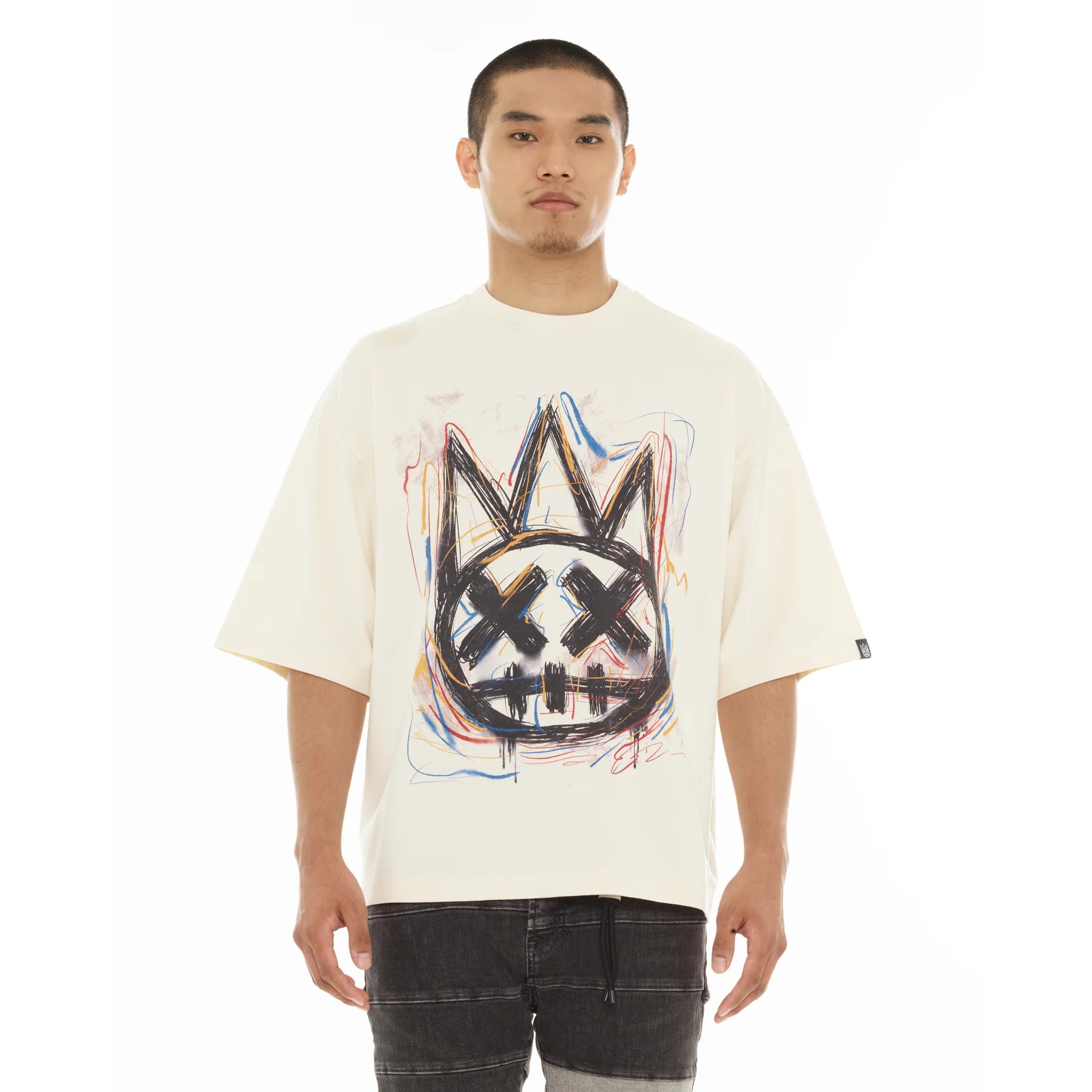 Scribble Logo T-Shirt - Winter White
