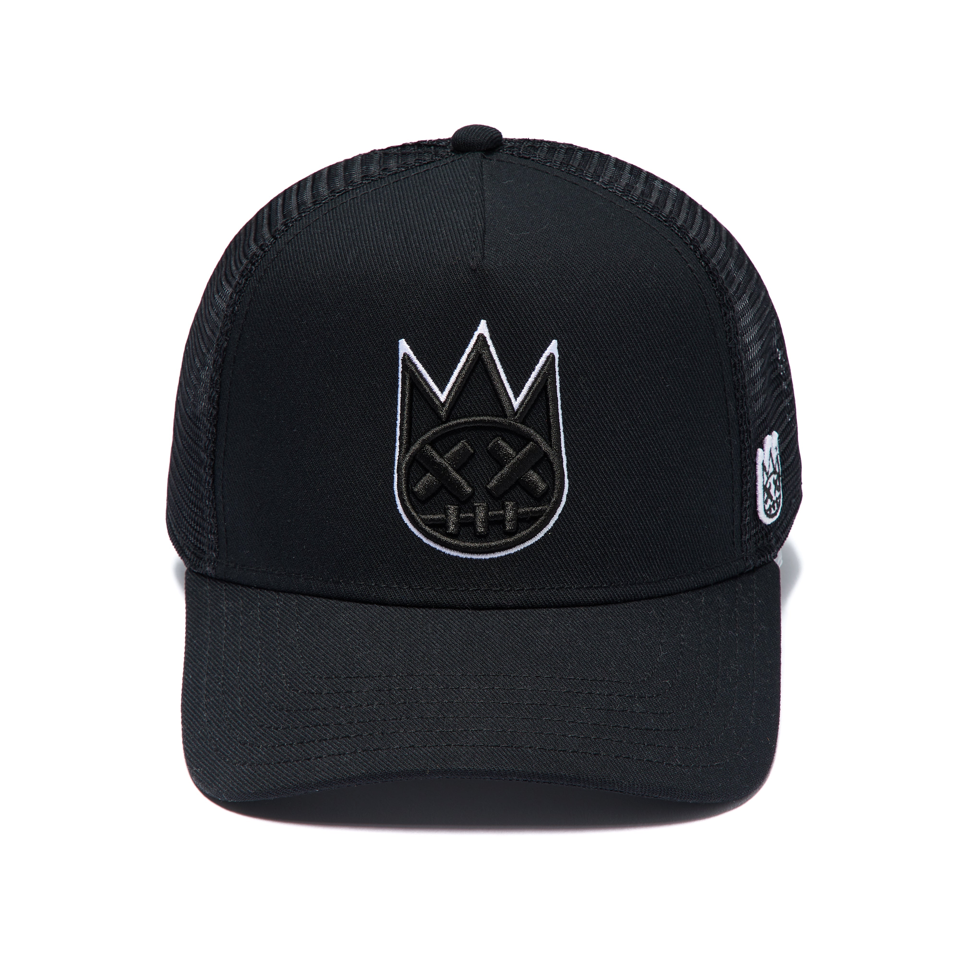 Cult's Logo Mesh Back Trucker Hat In Black