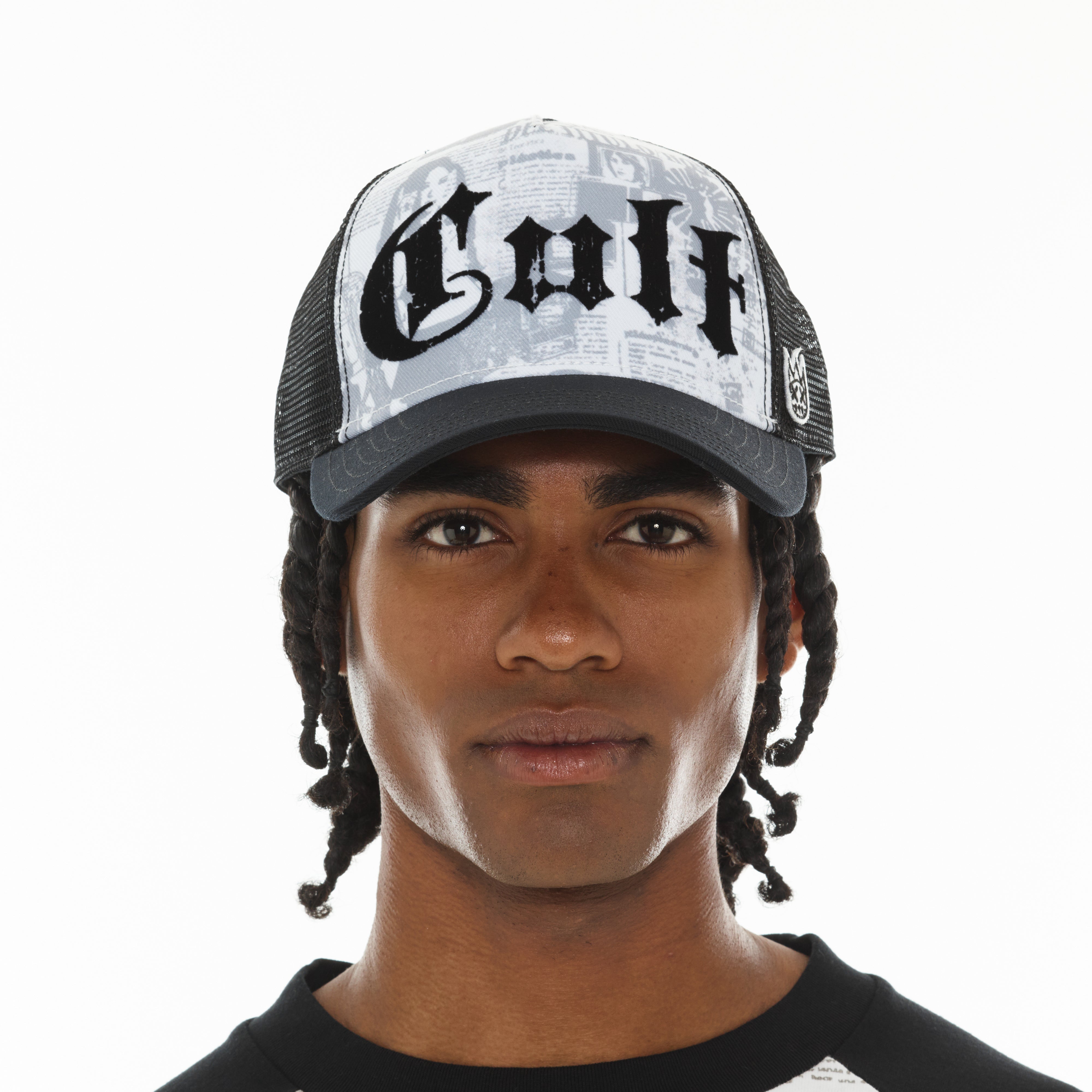 Cult's Mesh Back Trucker Hat "Propaganda" In White