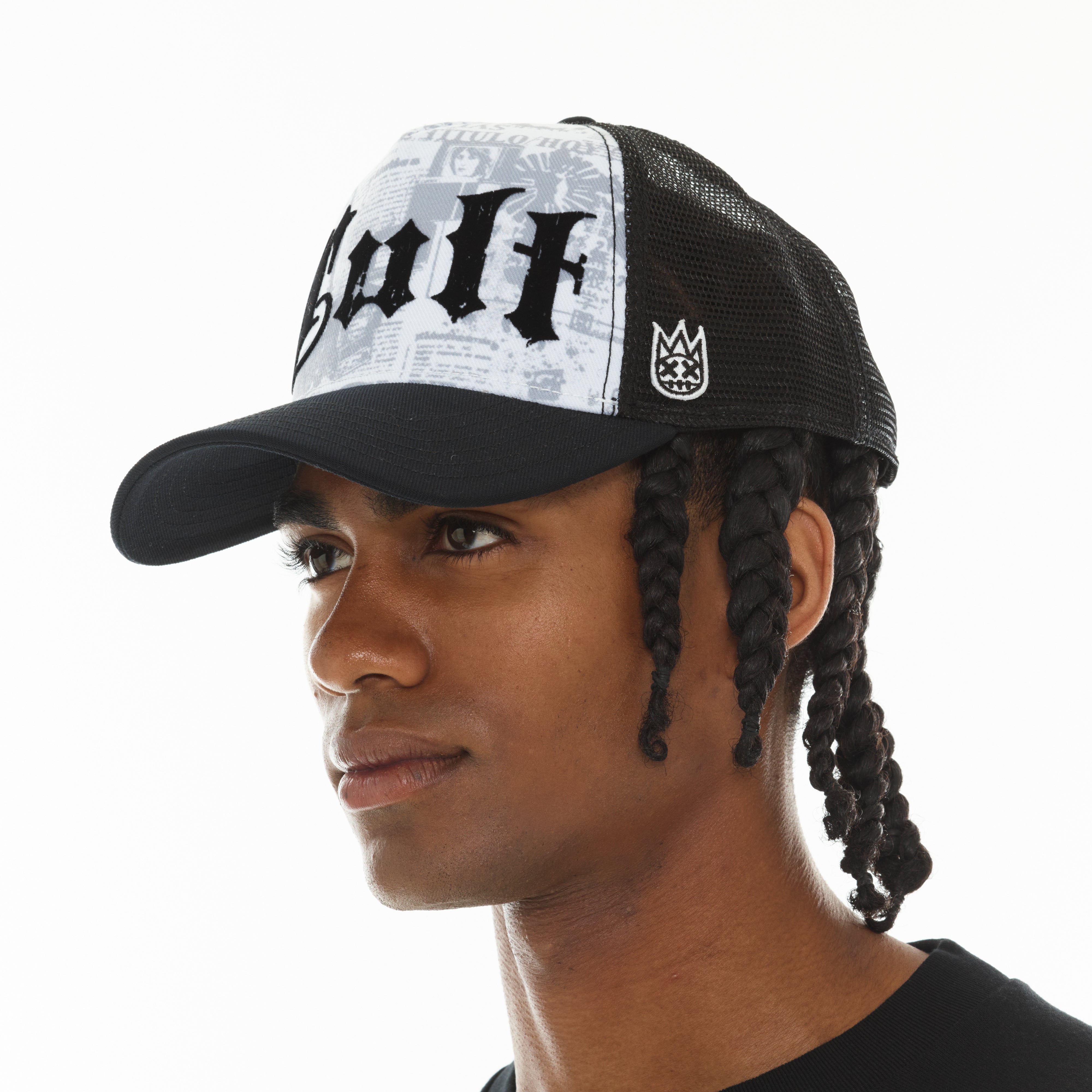 Cult's Mesh Back Trucker Hat "Propaganda" In White
