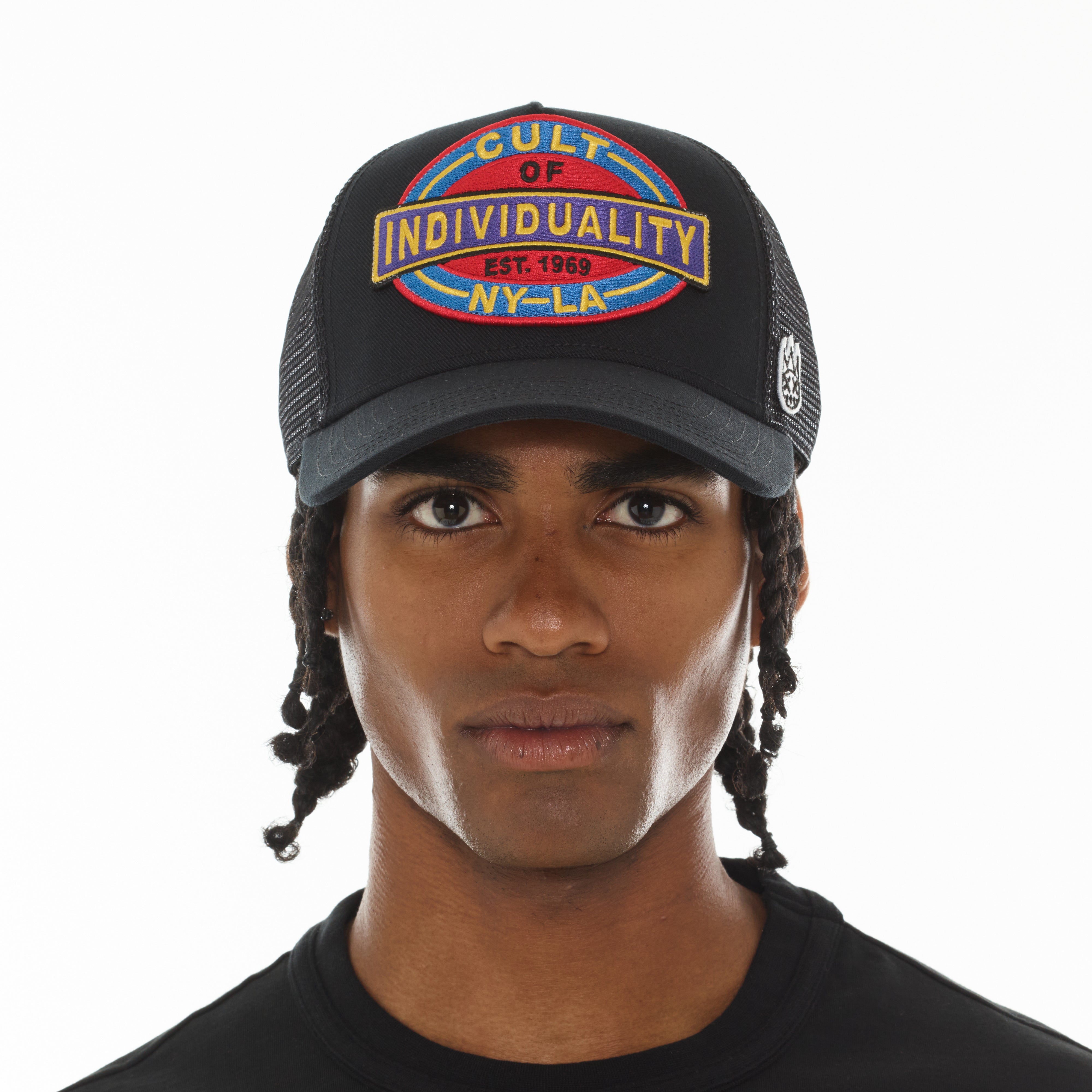 Cult's Oversized Patch Hat In Black