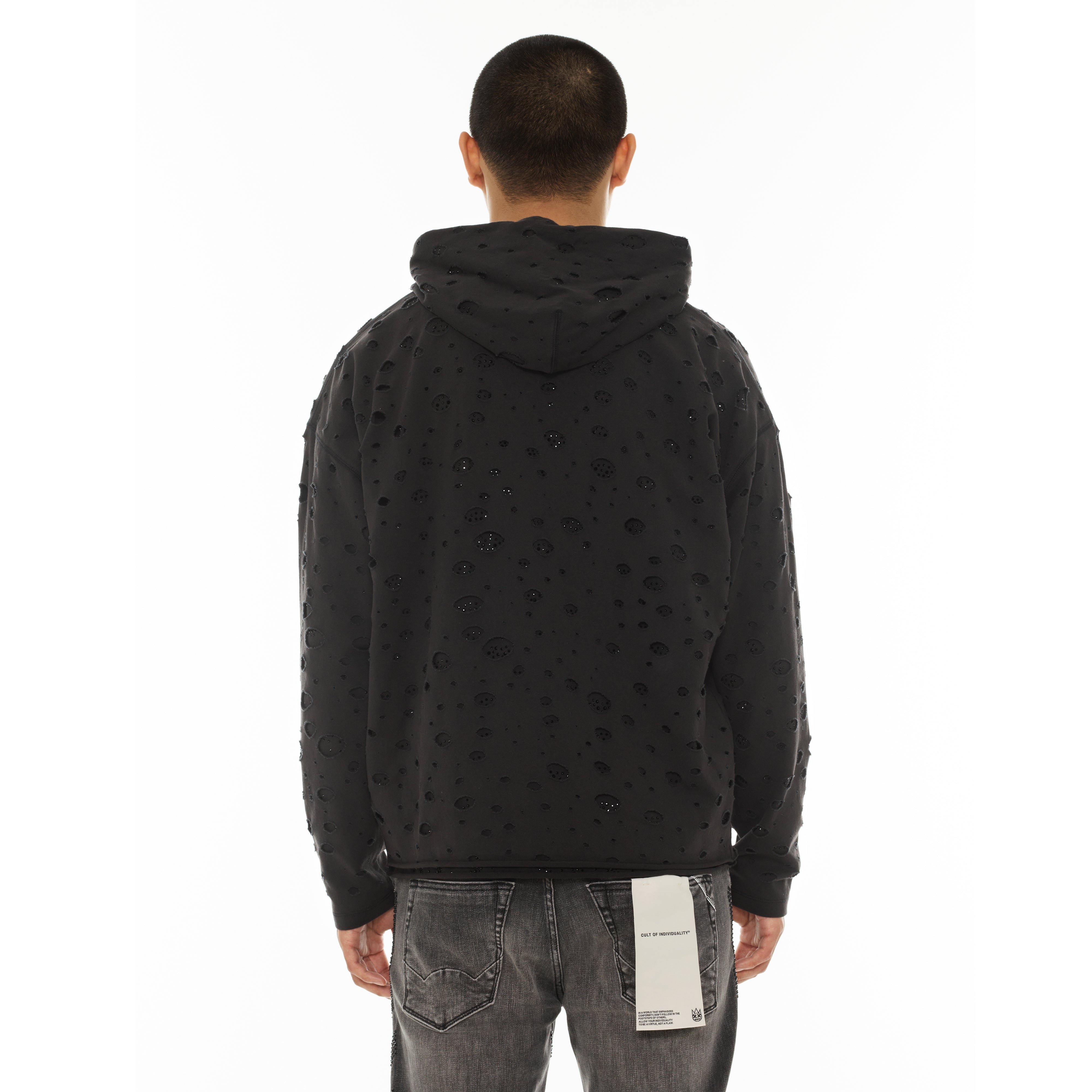 Cult's Signature Pullover Hoody - 550 Grams French Terry in Vintage Charcoal