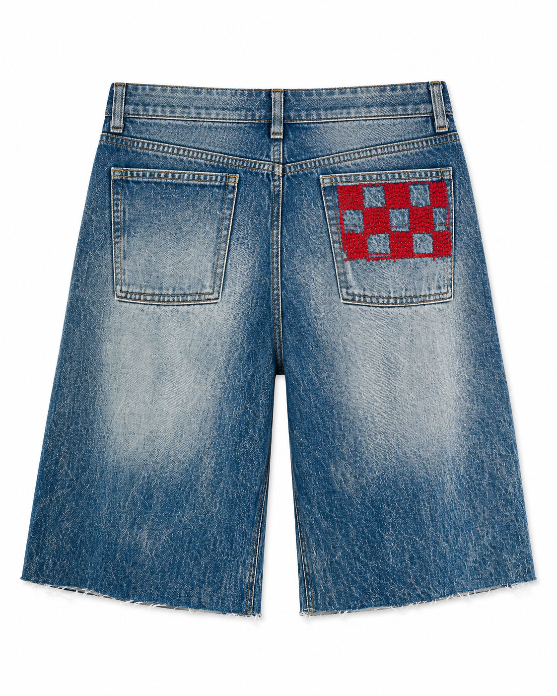 Doodle Denim Shorts - Indigo