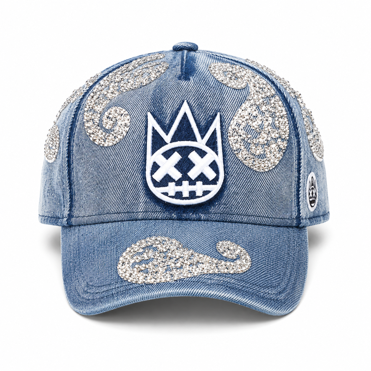 Paisley Panel Trucker Hat - Light Blue