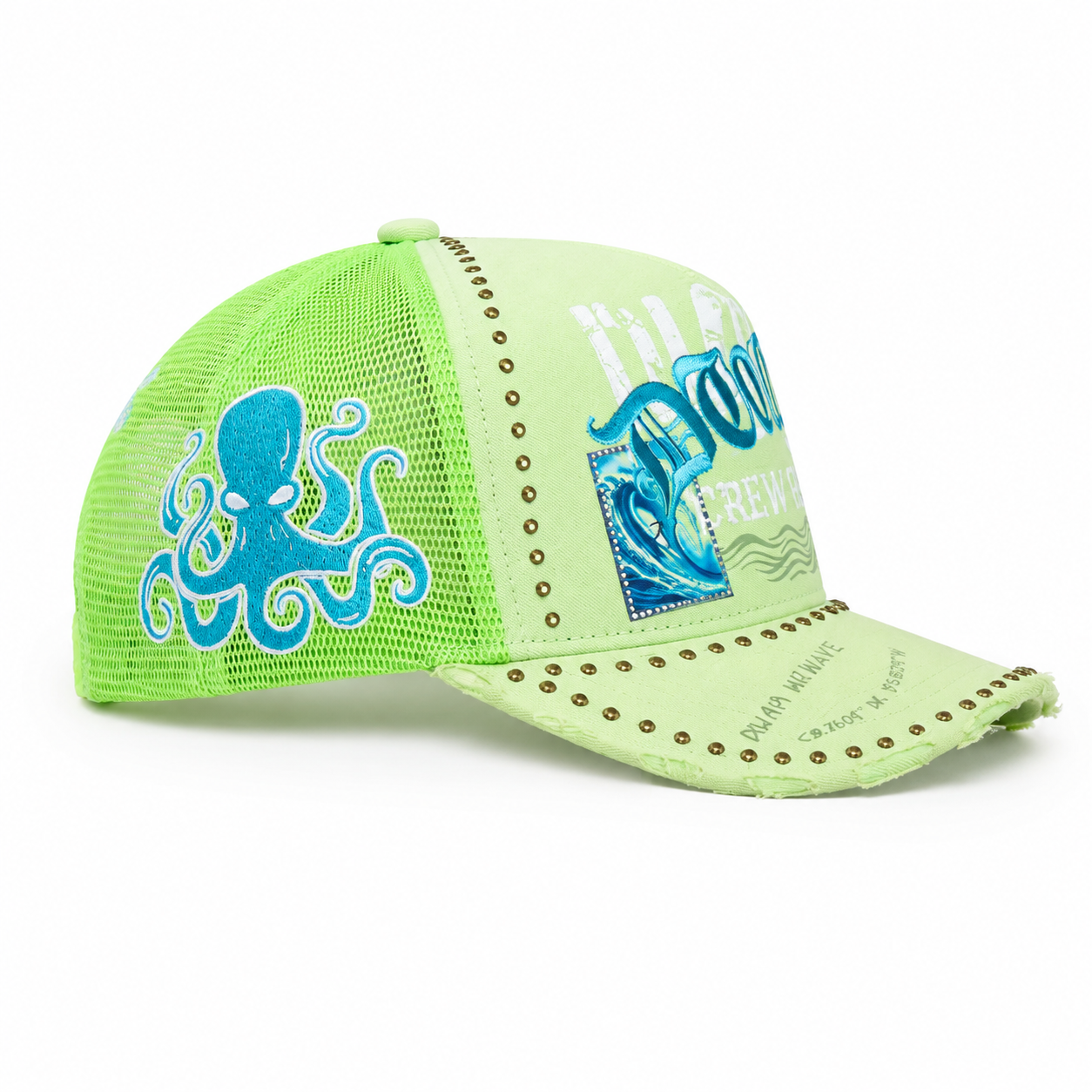 Wave Trucker Hat - Green