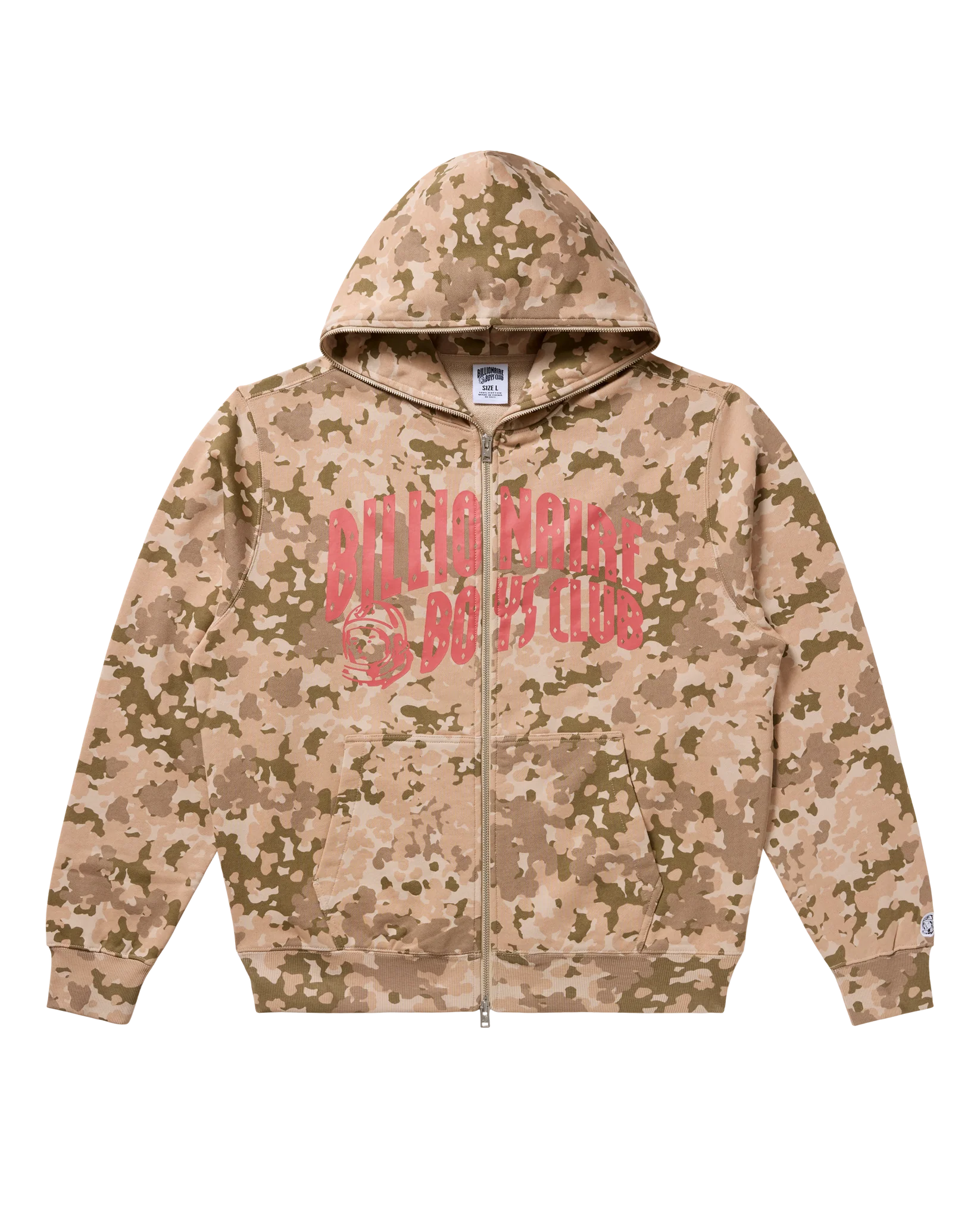 BB Camo Zip Hoodie - Doeskin