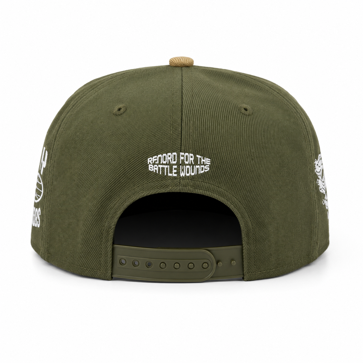 Camo Snapback - Olive/Orange