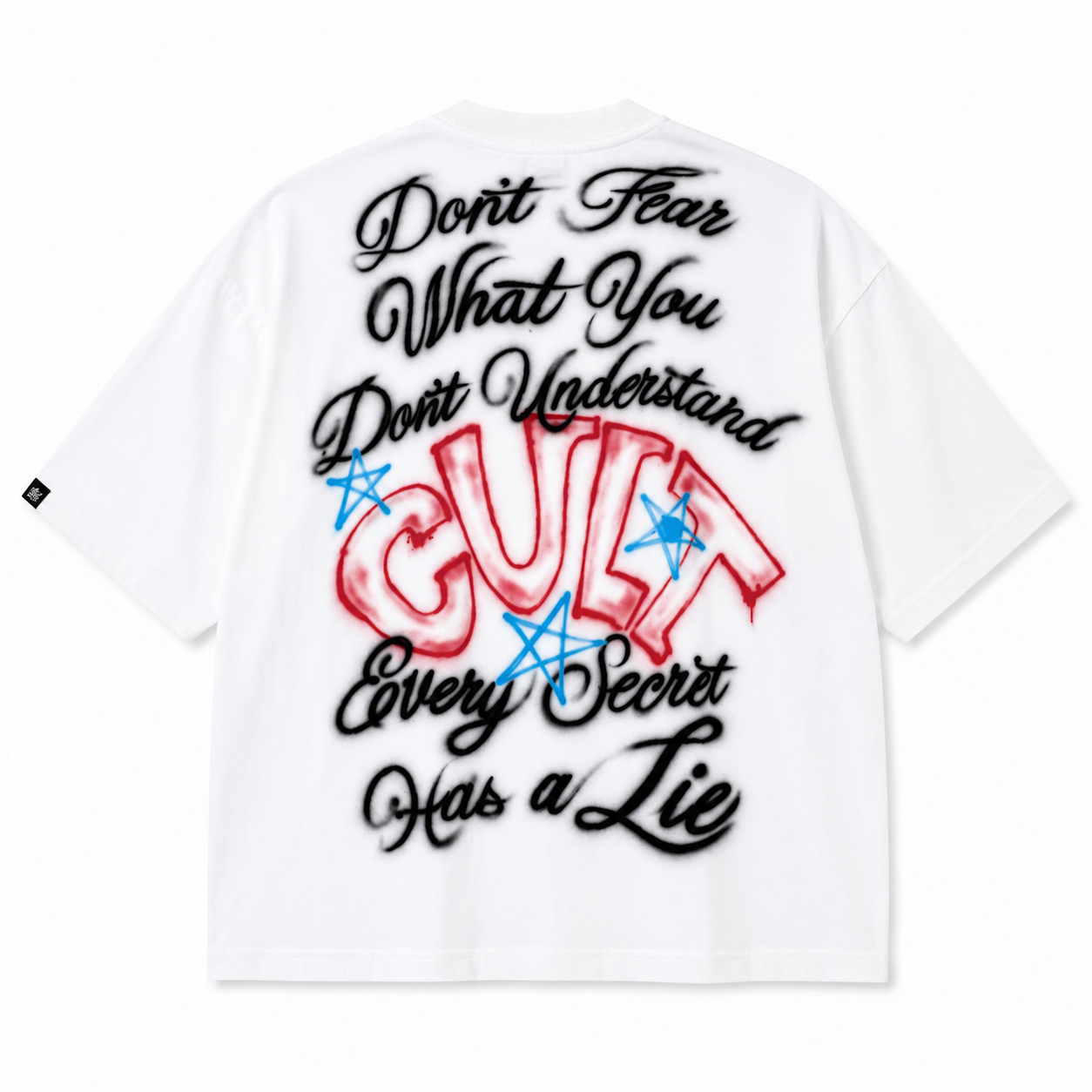 Airbrushed - T-Shirt - White