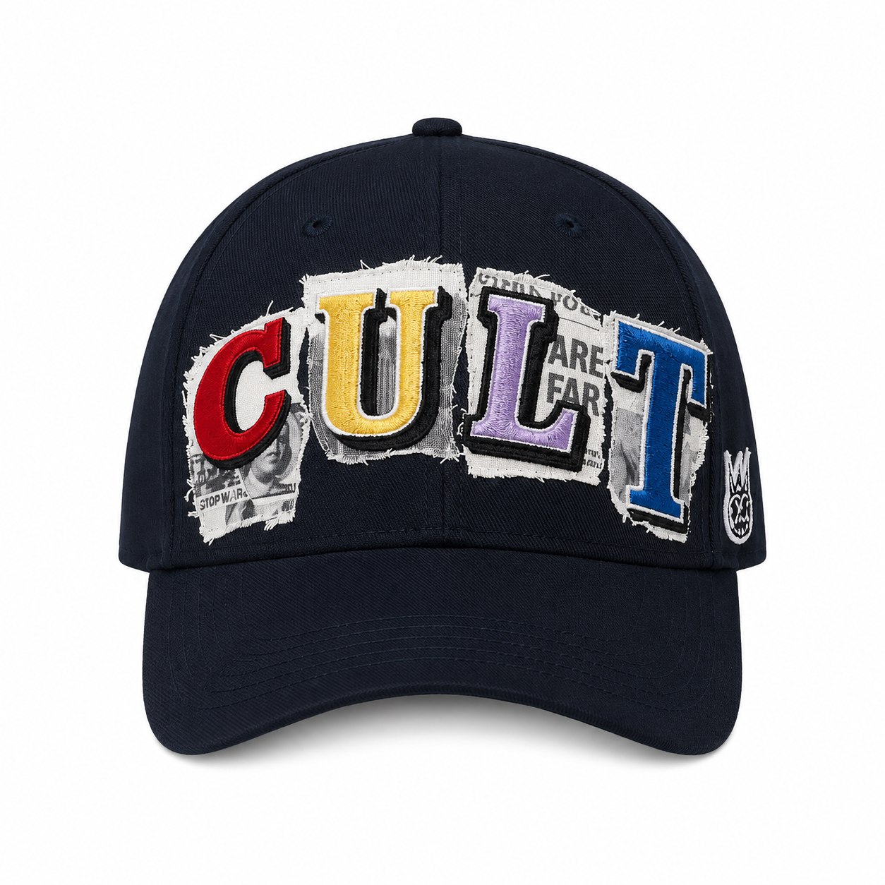 Cult Newsprint Trucker Hat - Black