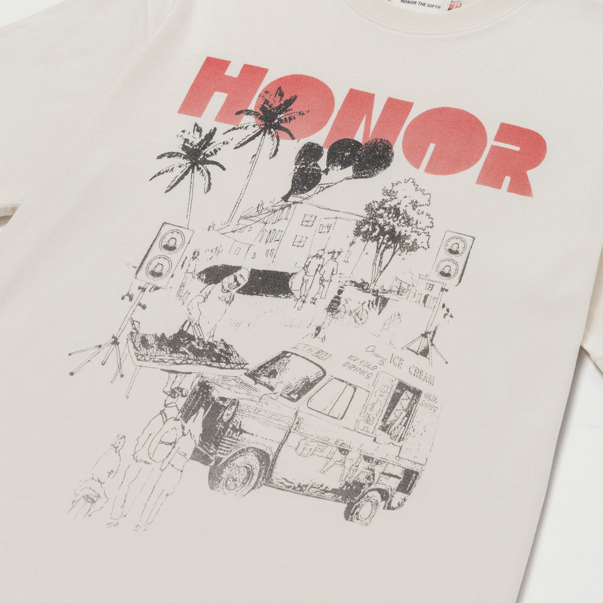 Block Party T-Shirt - Bone