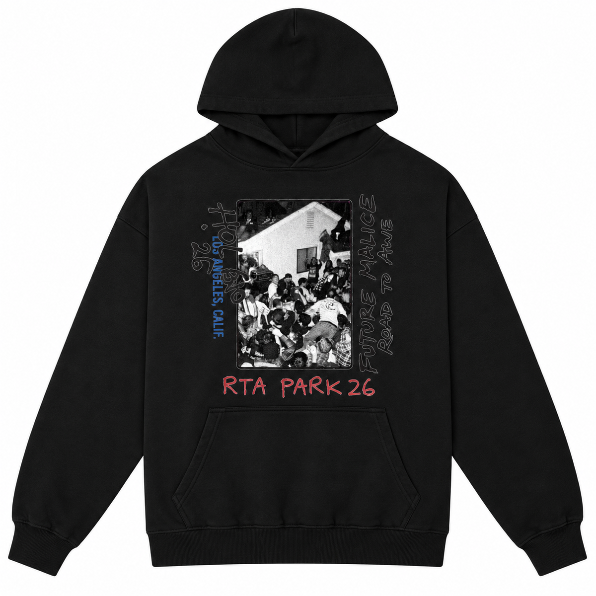 Sairen Cropped Boxy Hoodie - Vintage Black Rta Park