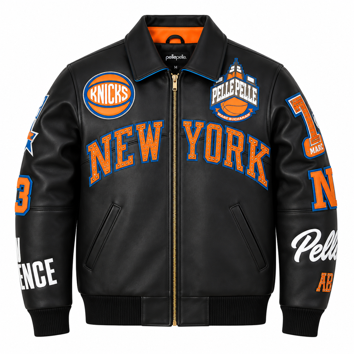 Pelle Pelle x Fisll New York Knicks Jacket - Black