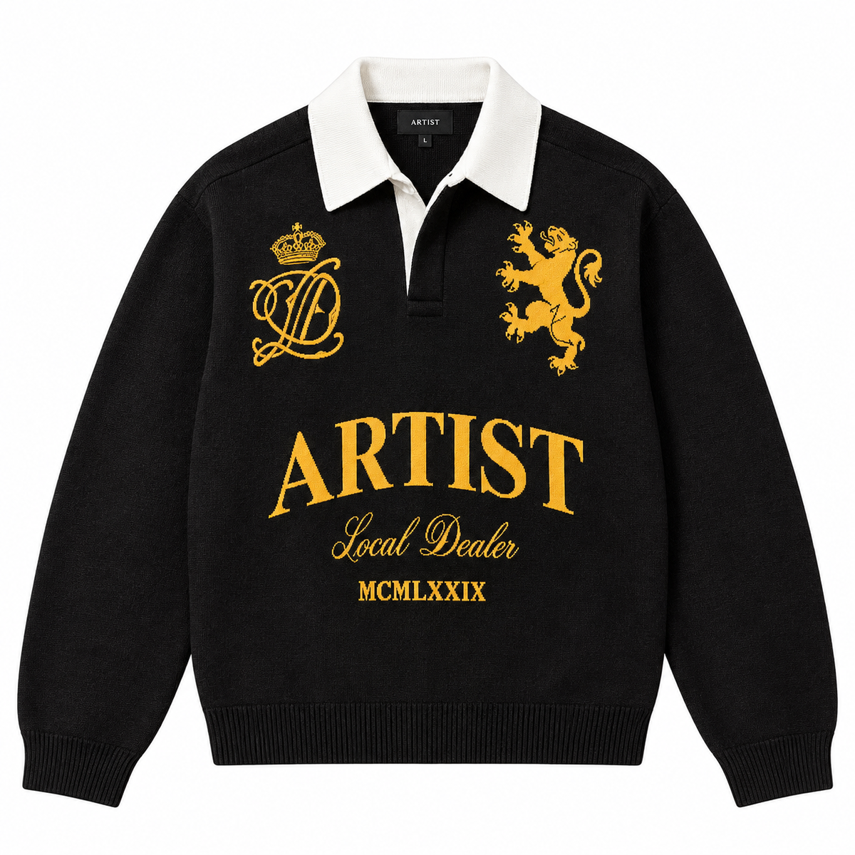 Artist Knit Polo - Black