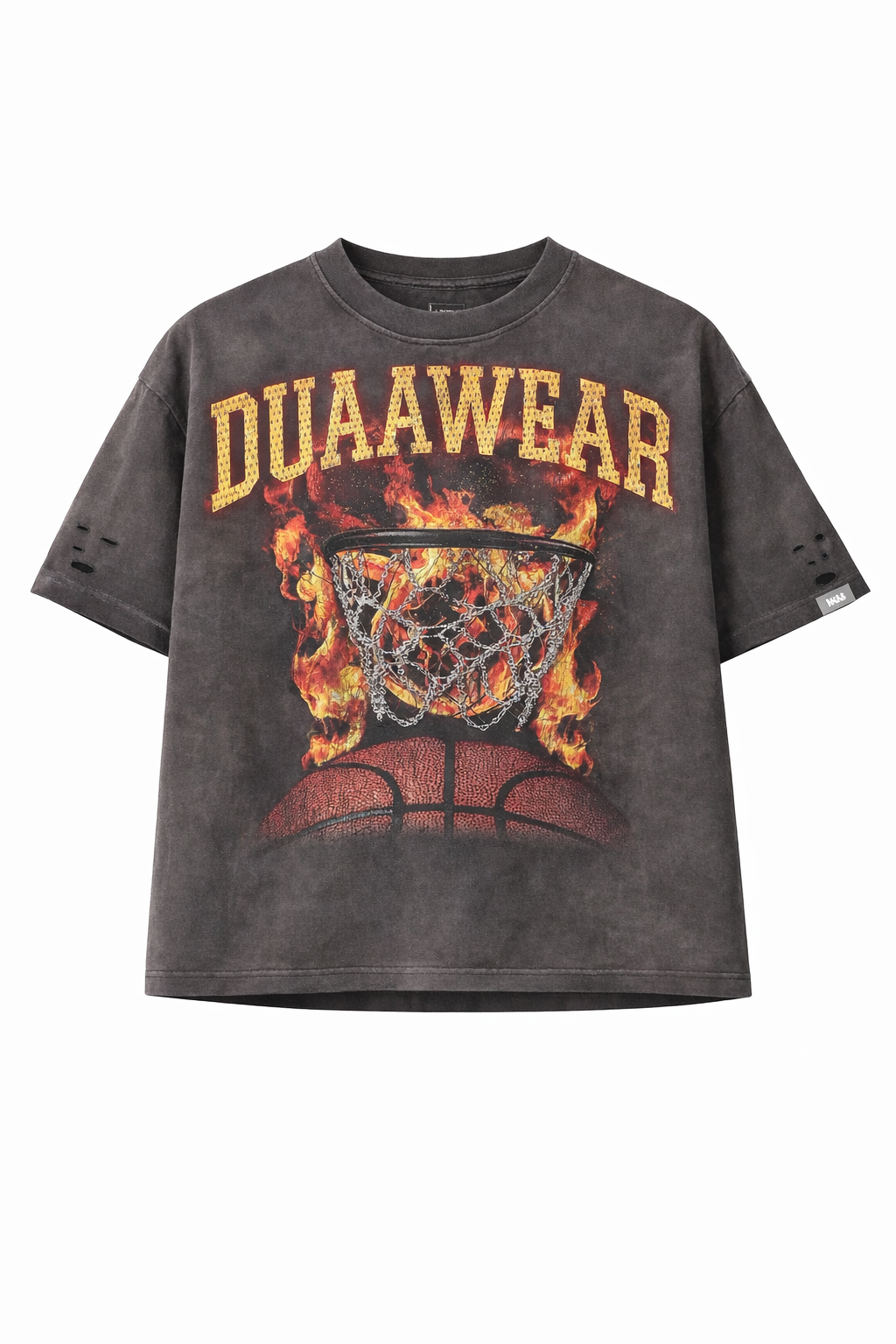 Flame Shot T-Shirt - Black Wash