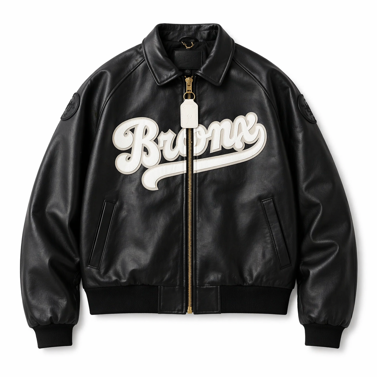 Fly Geenuis X Vanson Bronx Bomber Jacket - Black