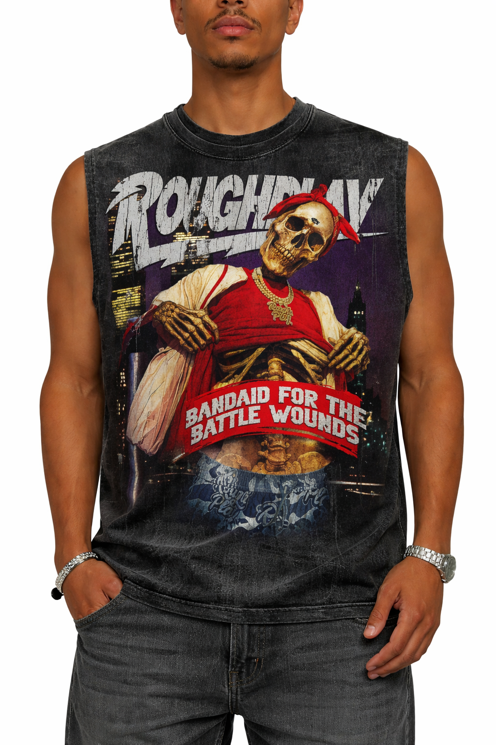 Thuglife Sleeveless Shirt - Grey