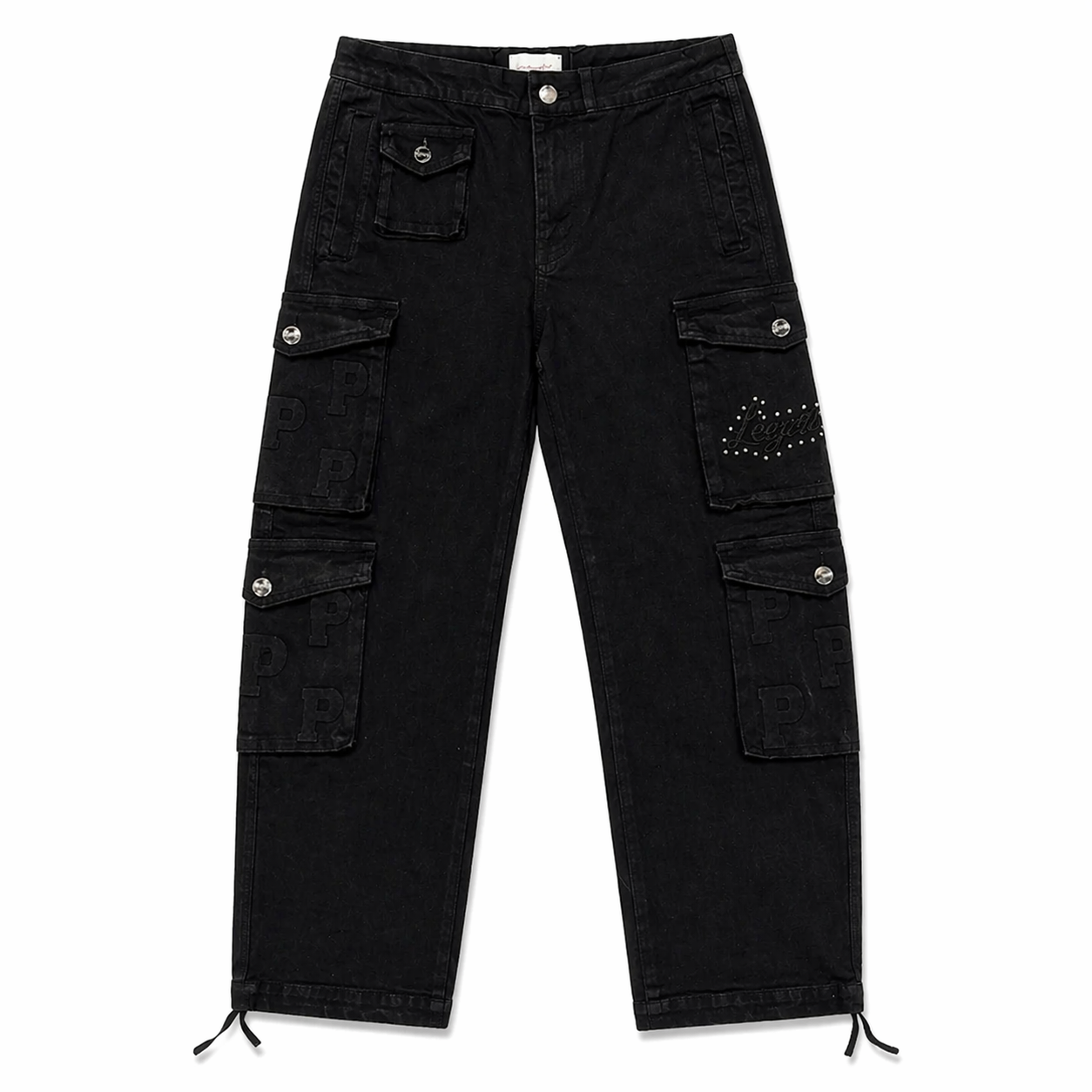 Embossed Denim Suit - Black