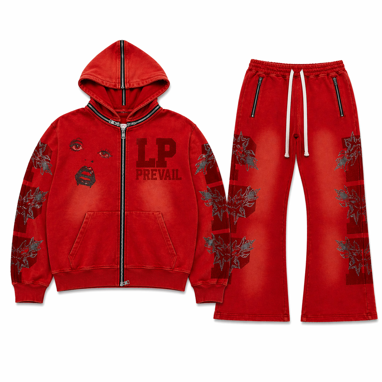 No Fear Sweatsuit - Red
