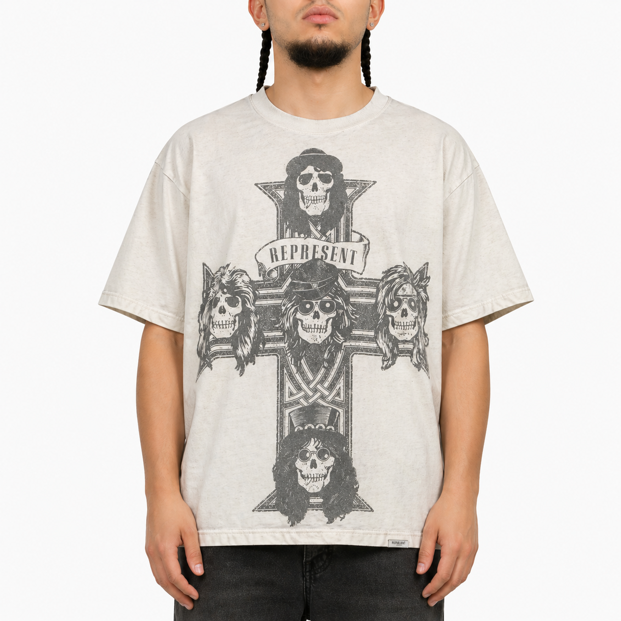 Guns N' Rose T-Shirt - Washed Ecru