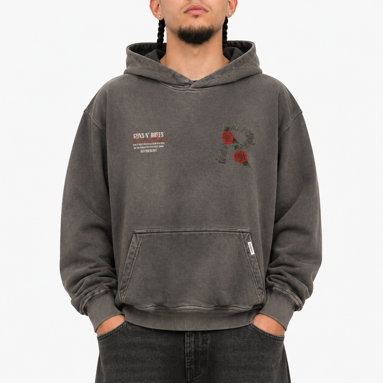 Guns N' Roses Tour Hoodie - Stained Black