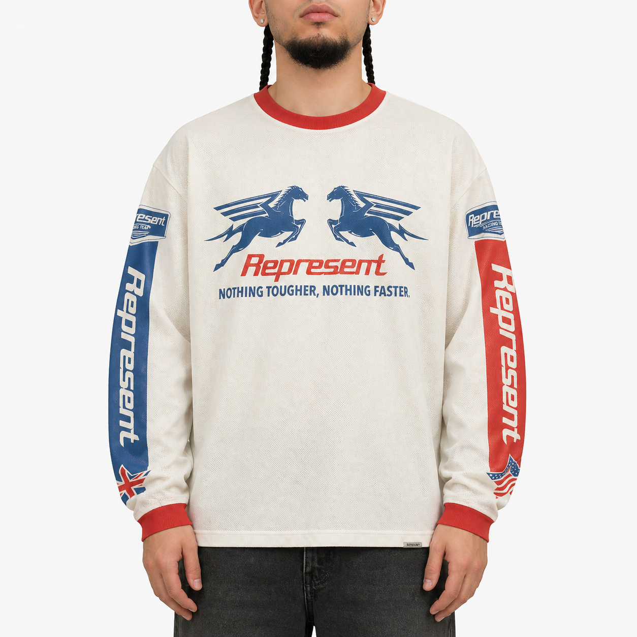 Mesh Pegasus Long Sleeve - Flat White