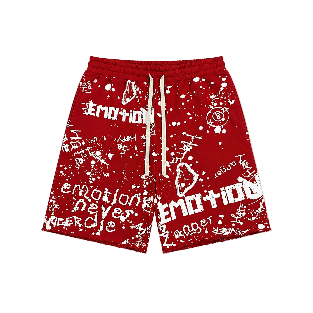 Graffiti Shorts - Red
