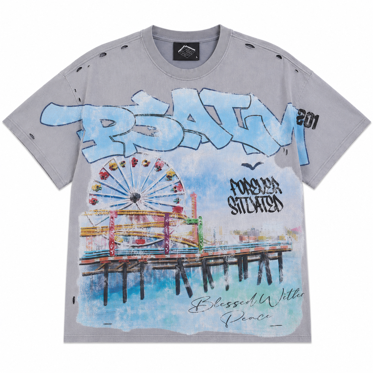 Ferris Wheel T-Shirt - Vintage Grey