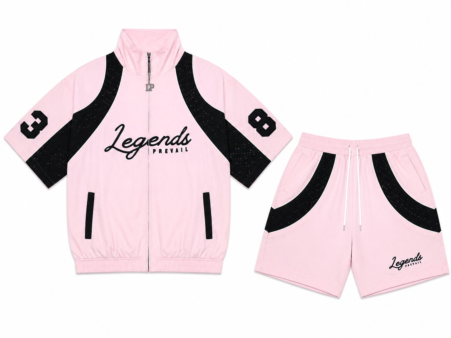 LP Windbreak Set - Pink & Black
