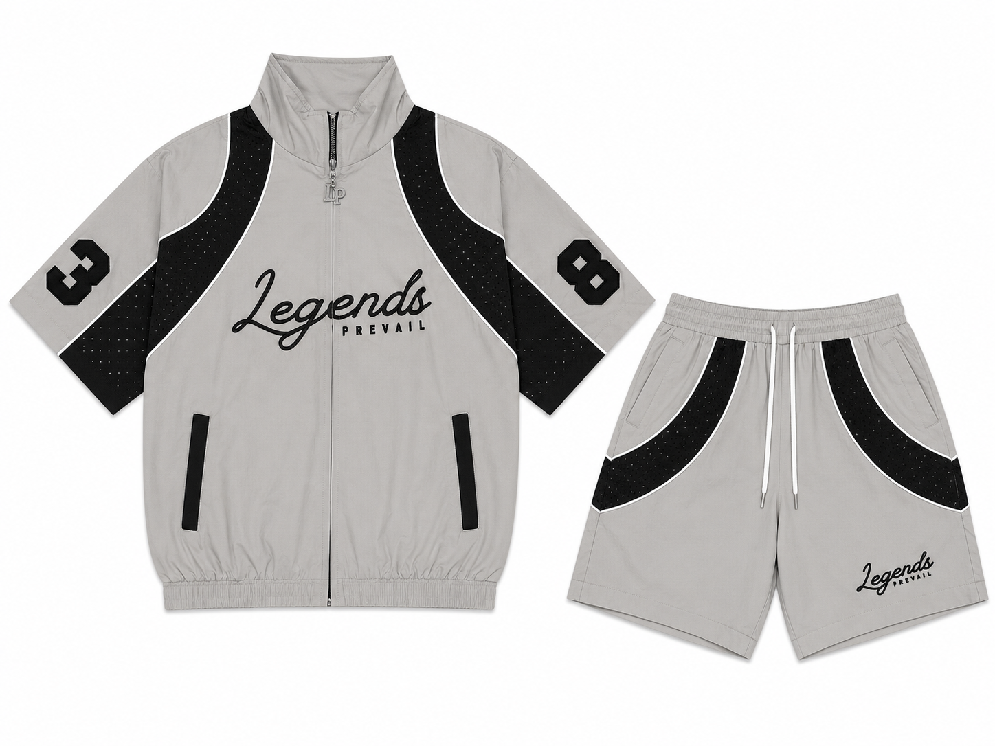 LP Windbreak Set - Grey & Black