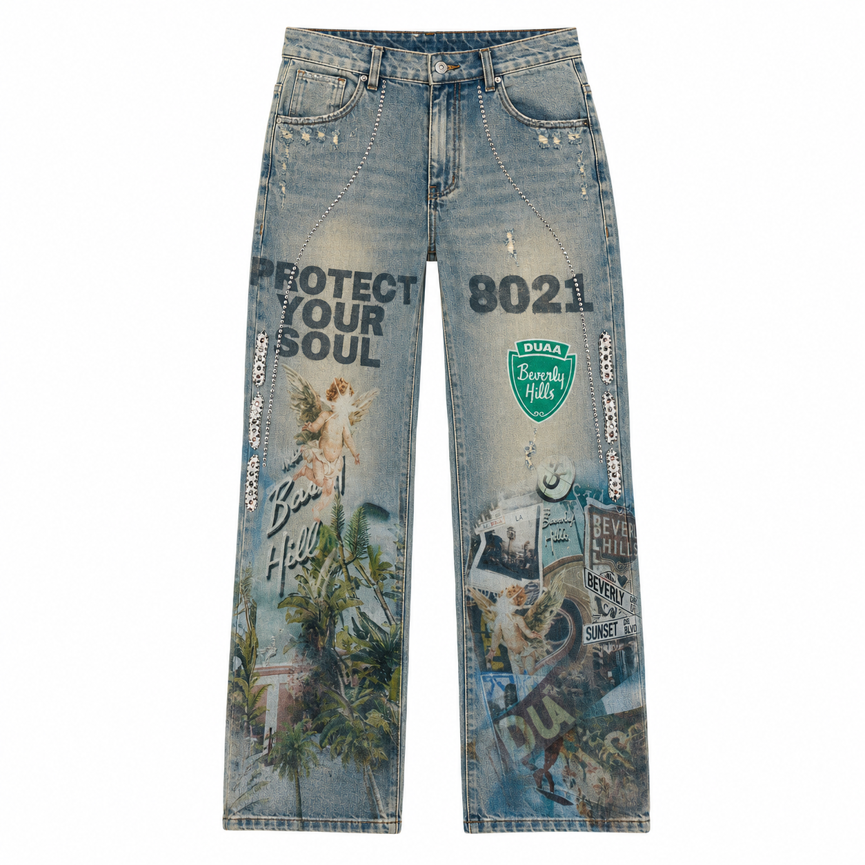 90210 Flare Denim - Light Wash