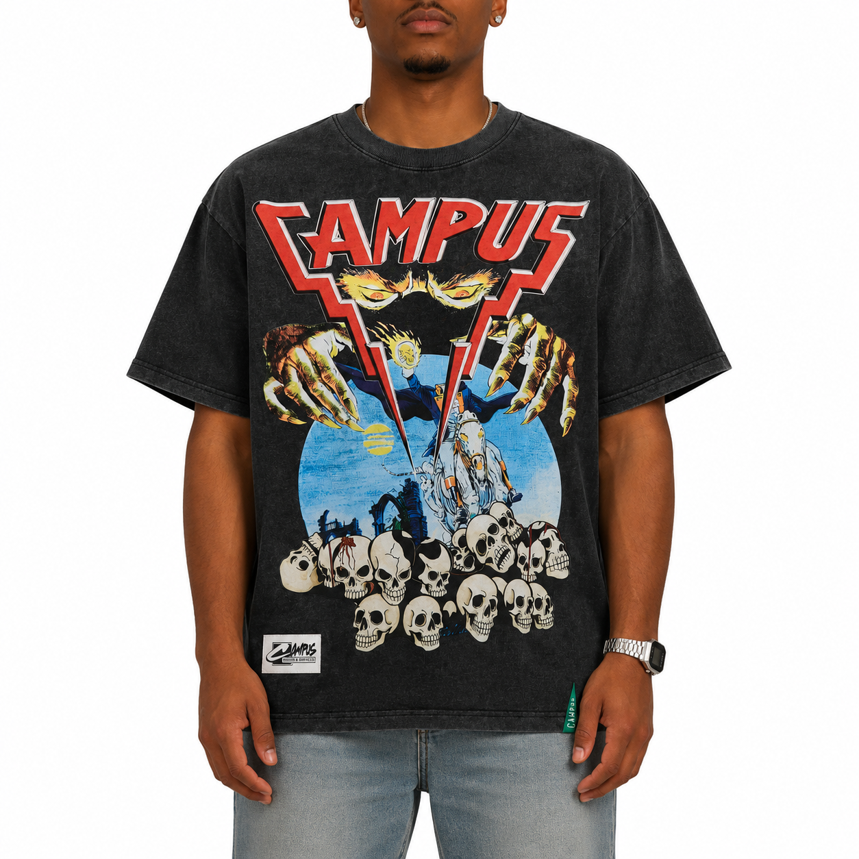 Bone Collector T-Shirt - Vintage Black