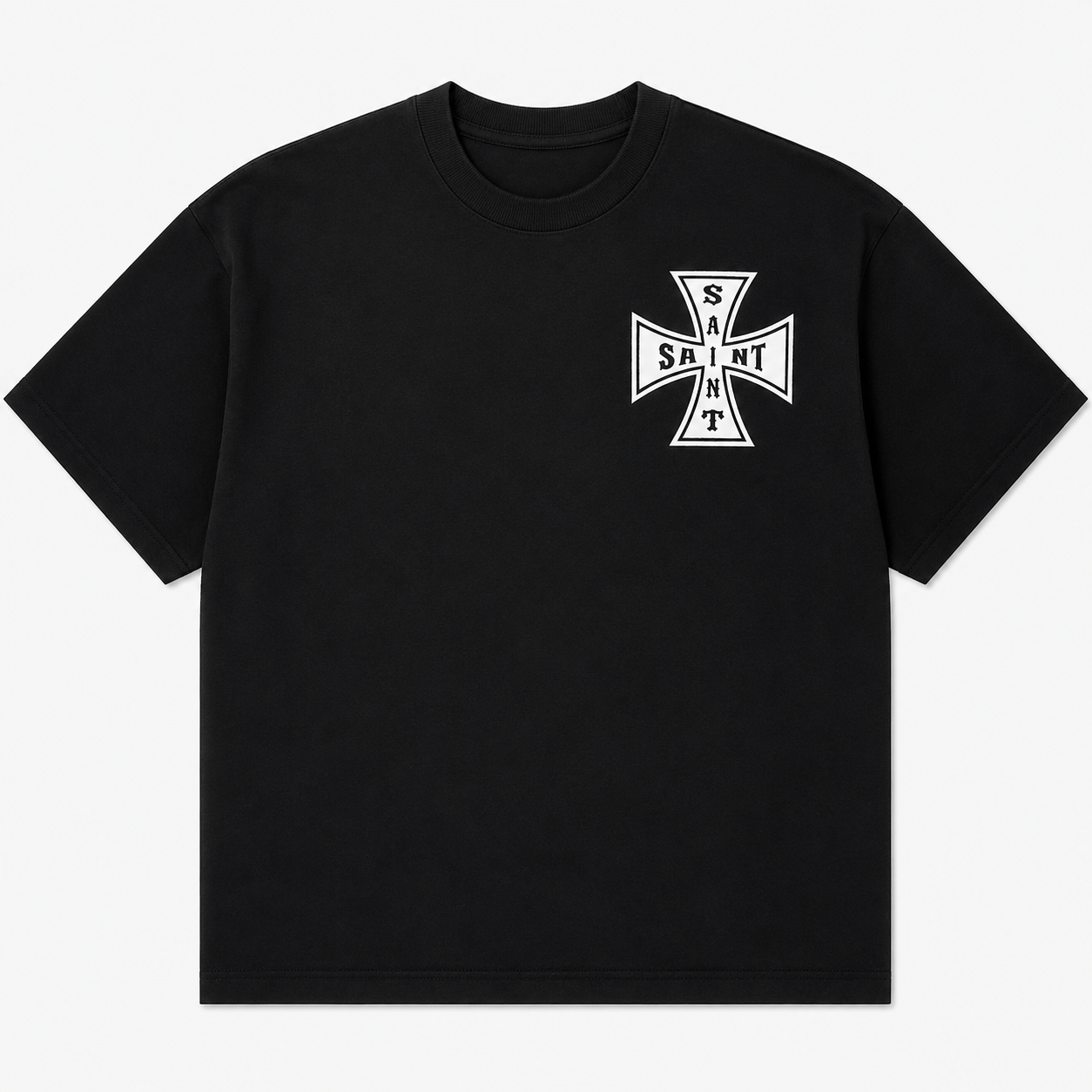 Saint Cross T-Shirt - Black