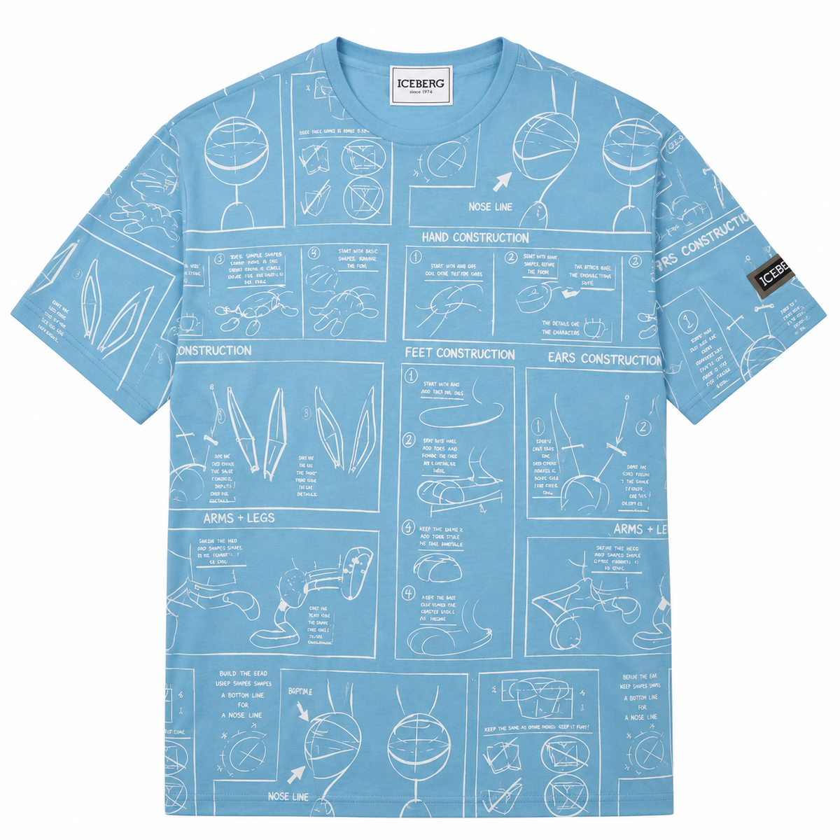 Bugs Skectch Tee - Light Blue