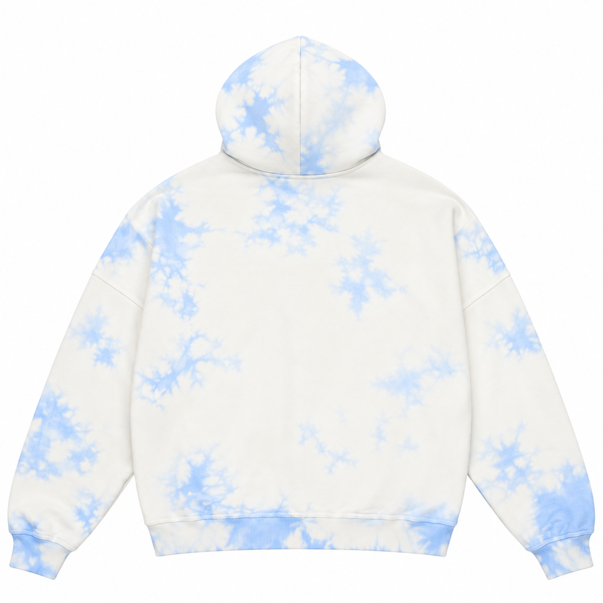 Beach Boys Script Hoodie - Blue Tie Dye
