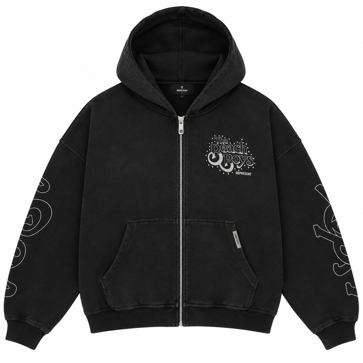 Beach Boys Endless Summer Zip Hoodie - Stained black