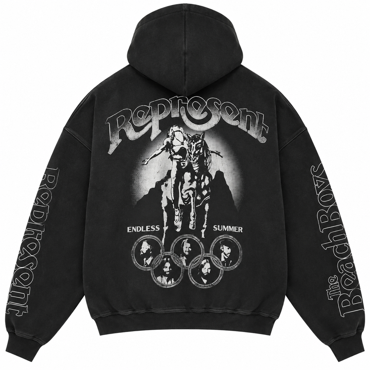 Beach Boys Endless Summer Zip Hoodie - Stained black