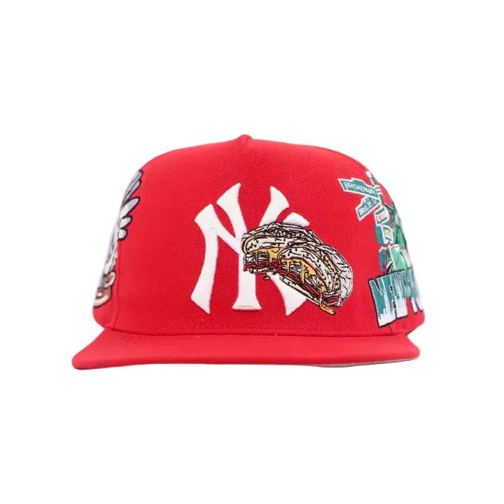 Bacon Egg and Cheese Strap Back - Red