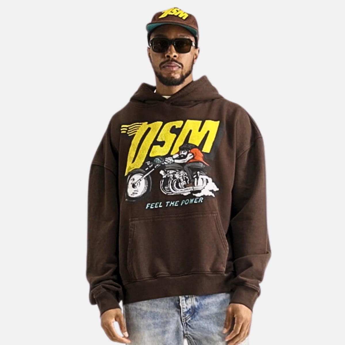 Biker Hoodie - Brown