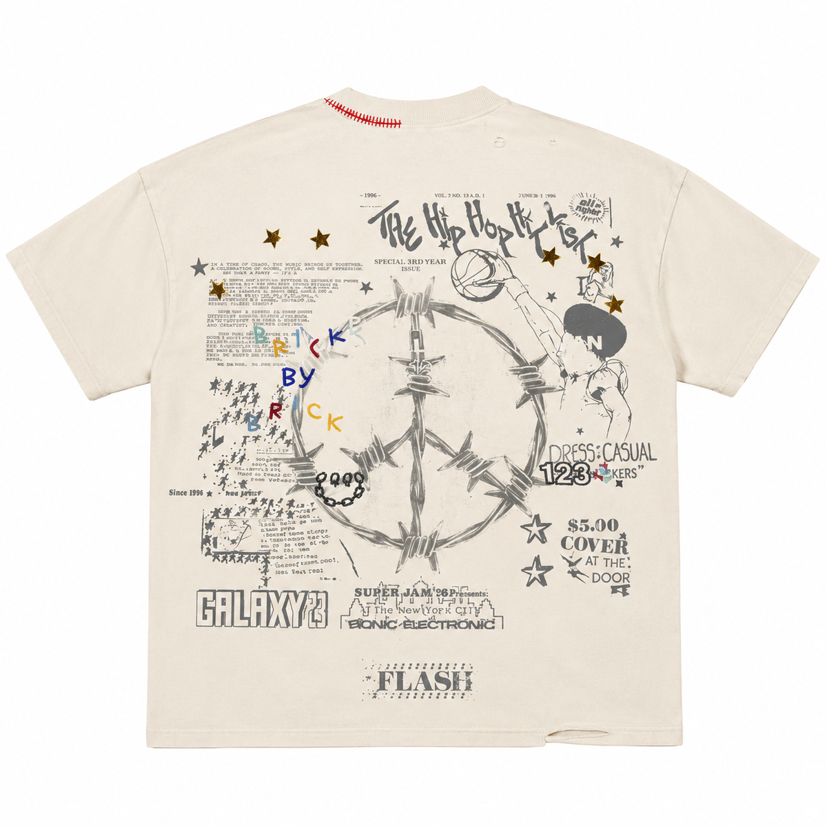 National T-Shirt - Antique White