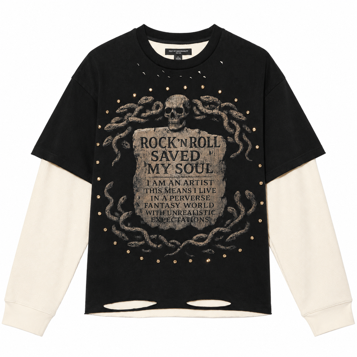 Rock n Roll Saved my Soul Thermal - Black