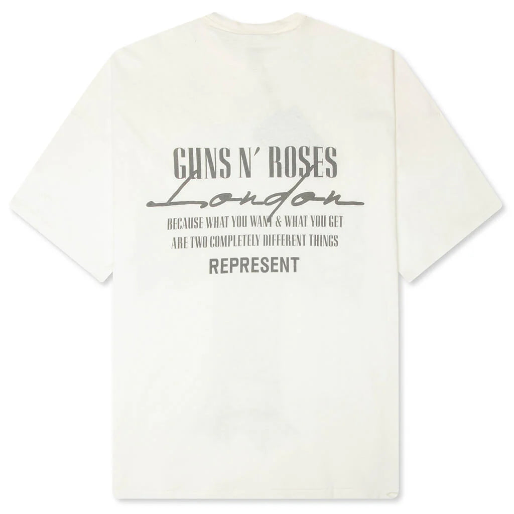 Guns N' Rose T-Shirt - Washed Ecru