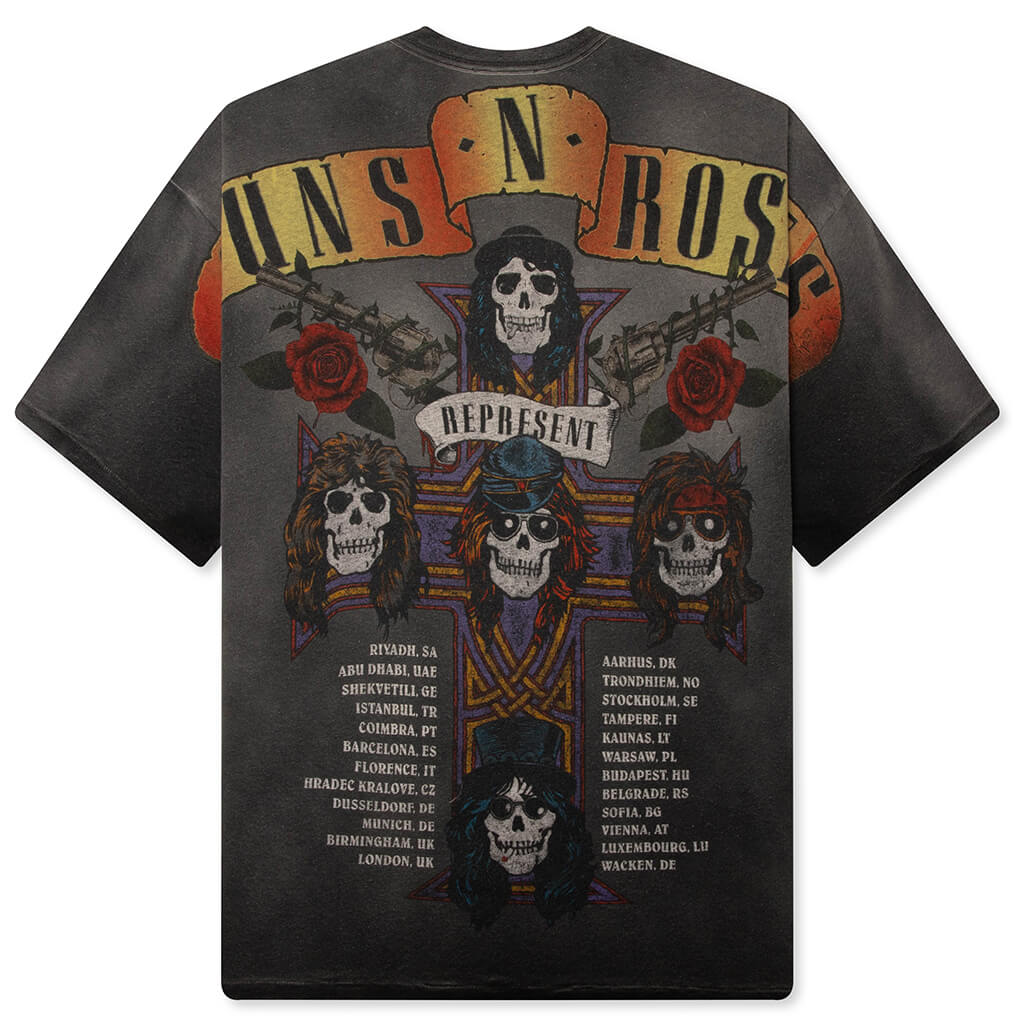 Guns N' Roses Tour T-Shirt - Stained Black