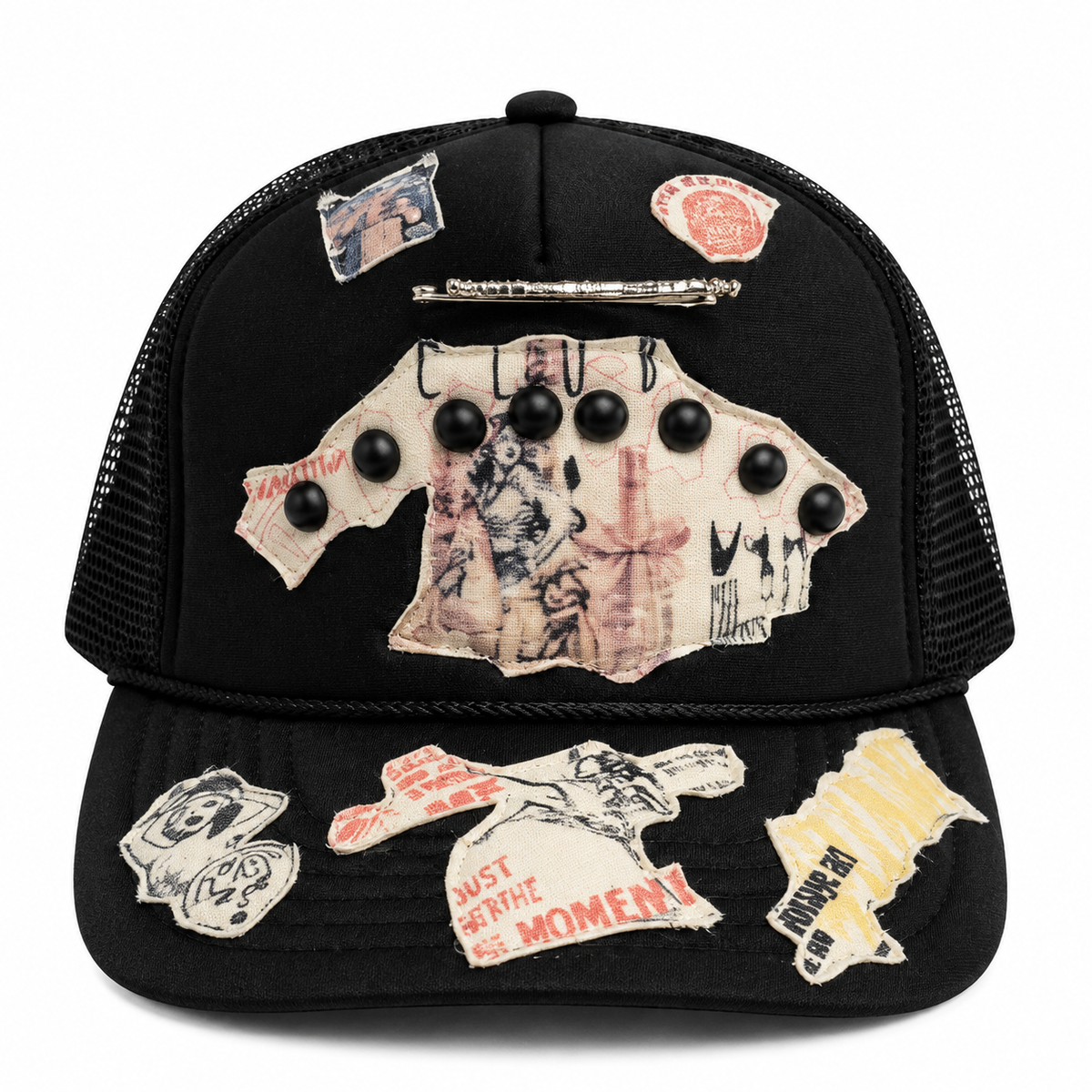 Champagne Trucker Hat - Black