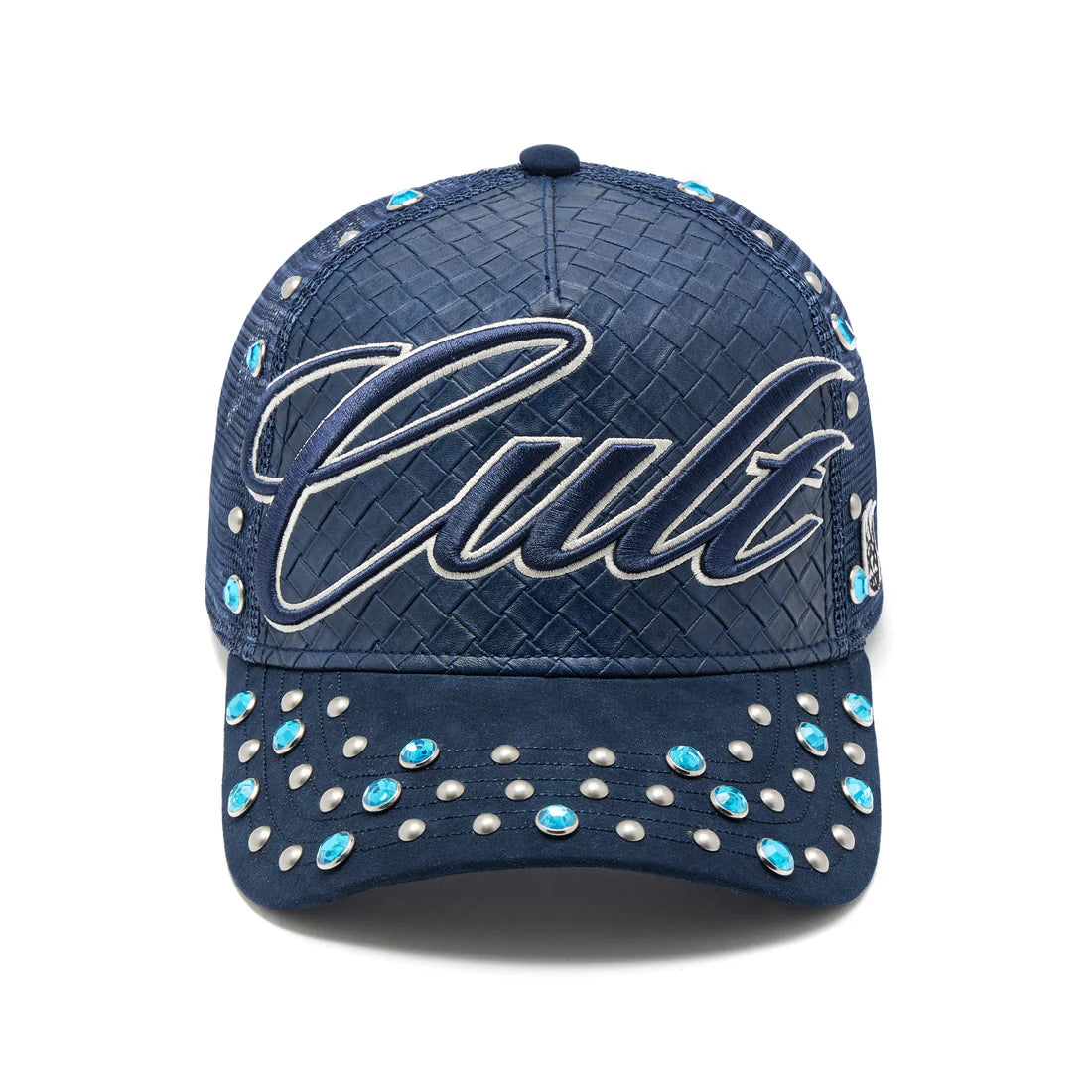 Studs Mesh Back Trucker Hat - Navy