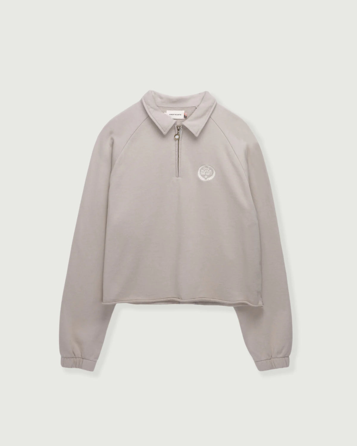 Vintage Terry Quarter Zip - Vintage Stone