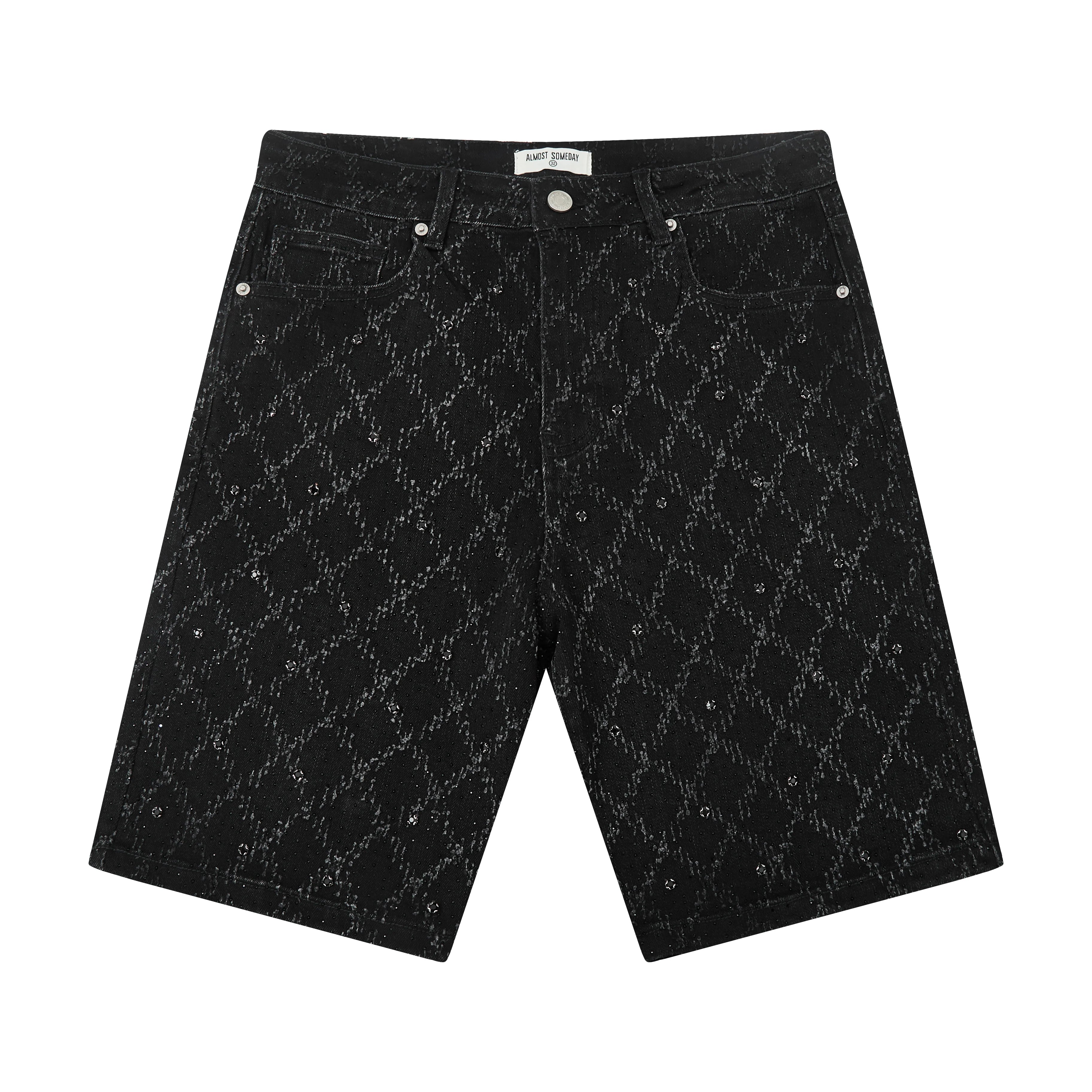 Gemstone Shorts - Black Wash