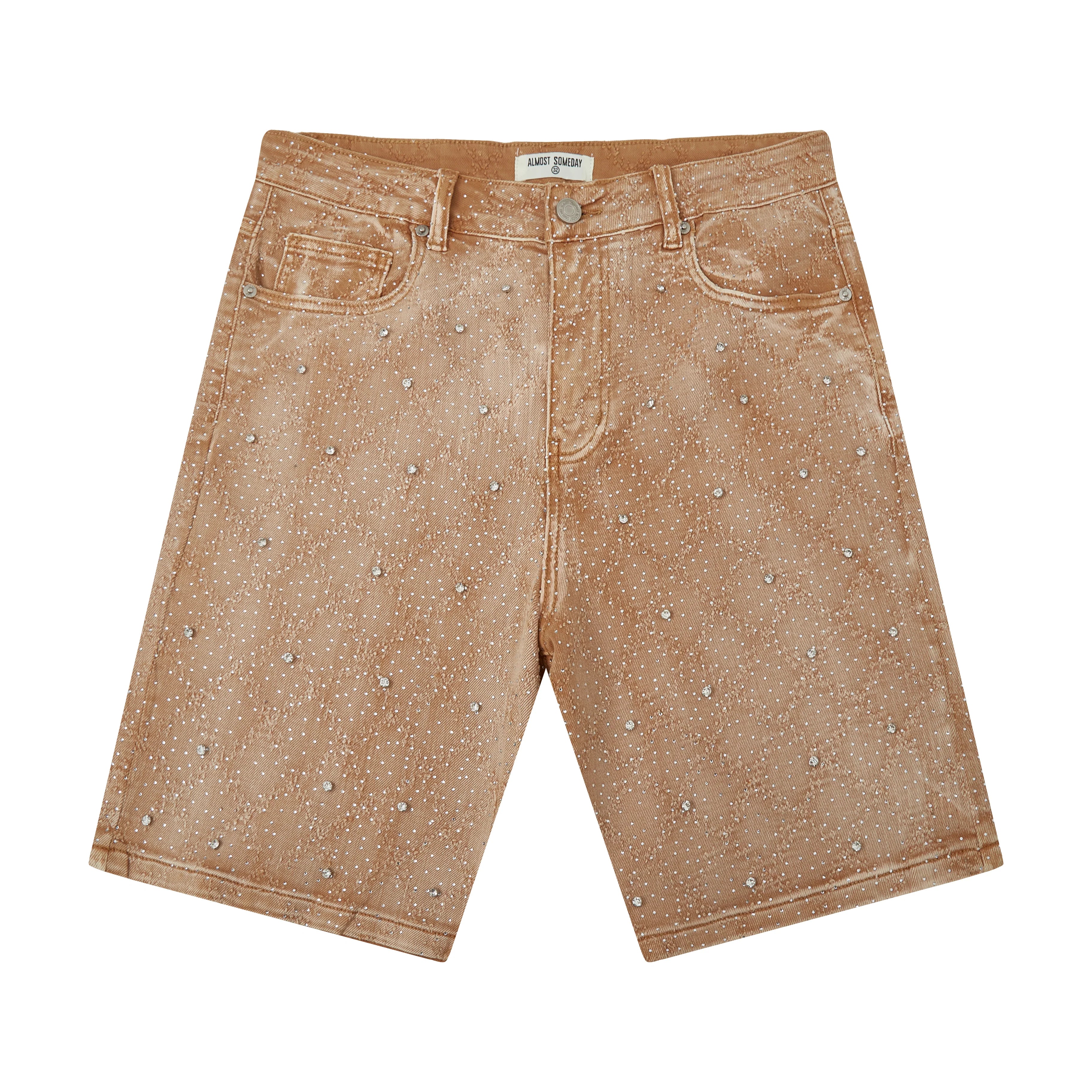 Gemstone Shorts - Tan Wash