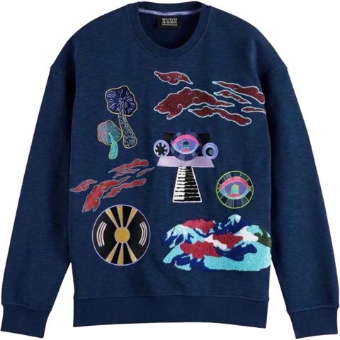 Psychedelic Festival Crewneck - Steel